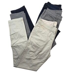 Mens Pants Bundle Lot 3 Hollister George Slim Skinny 30x32 Chino Denim
